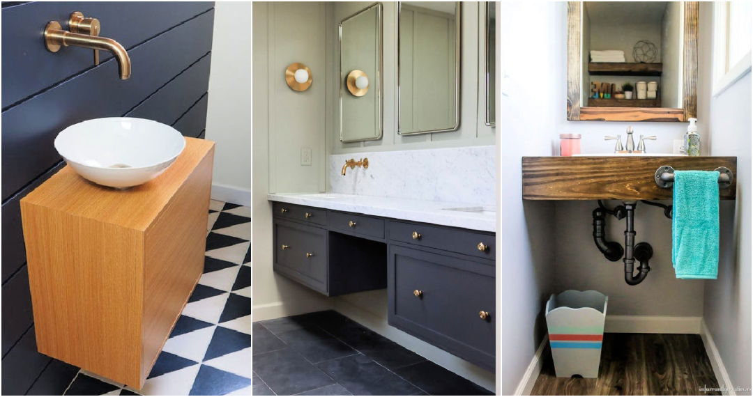 DIY floating vanity