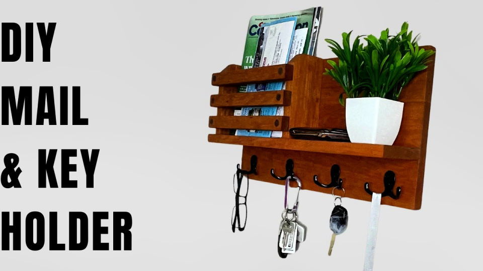 DIY Key and Mail Holder