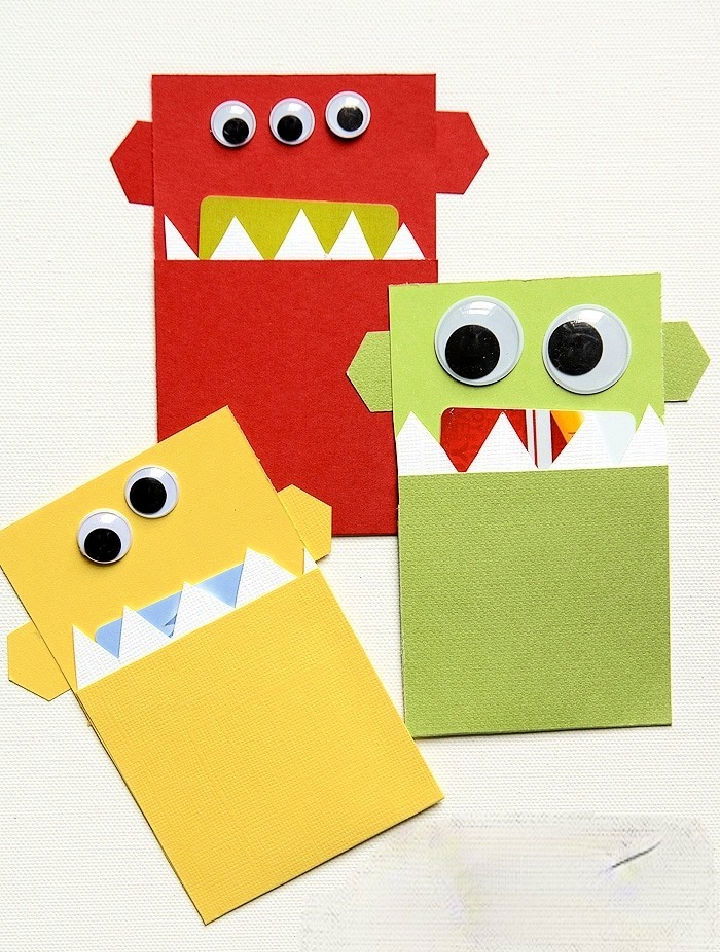 Making a Monster Gift Card Holder