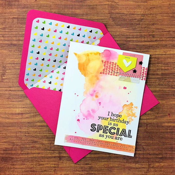 Making a Watercolored Card