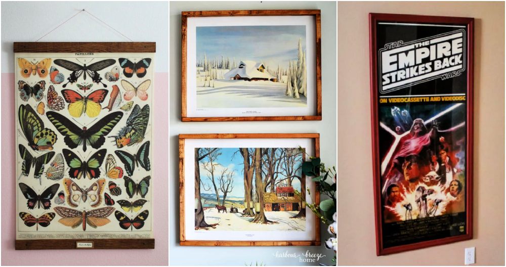 easy diy poster frames ideas