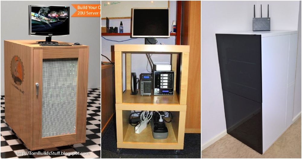 free diy server rack plans