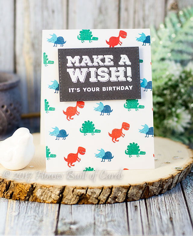 Making a Dino Boy Birthday Card