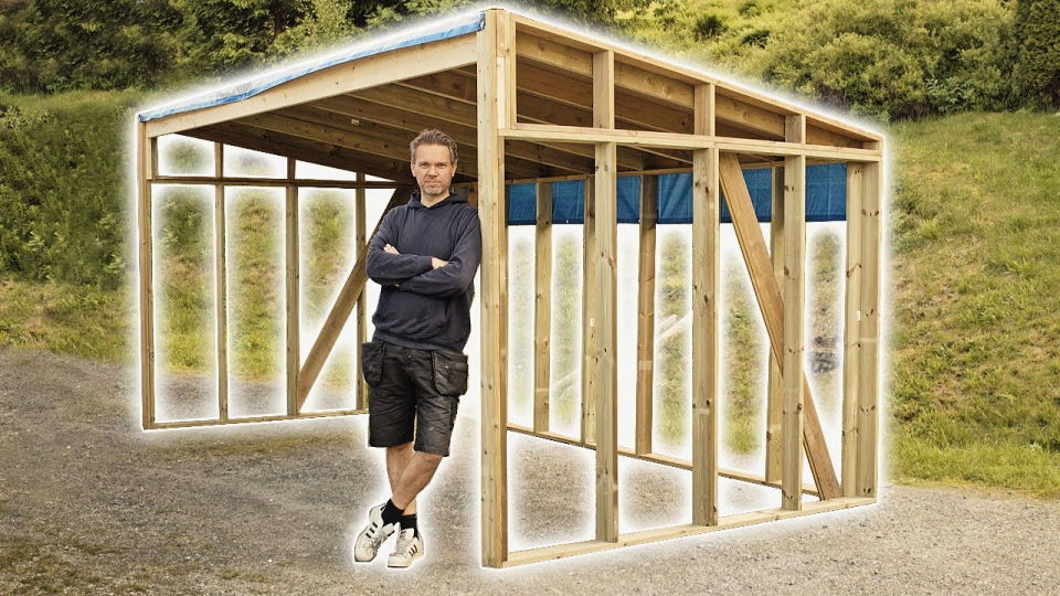 Simple Shed Using Only Decking Boards